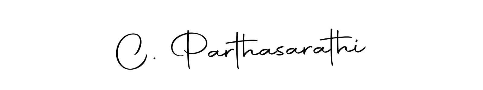 Make a beautiful signature design for name C. Parthasarathi. With this signature (Autography-DOLnW) style, you can create a handwritten signature for free. C. Parthasarathi signature style 10 images and pictures png