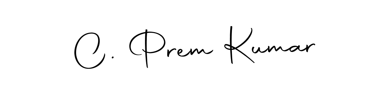 How to make C. Prem Kumar name signature. Use Autography-DOLnW style for creating short signs online. This is the latest handwritten sign. C. Prem Kumar signature style 10 images and pictures png