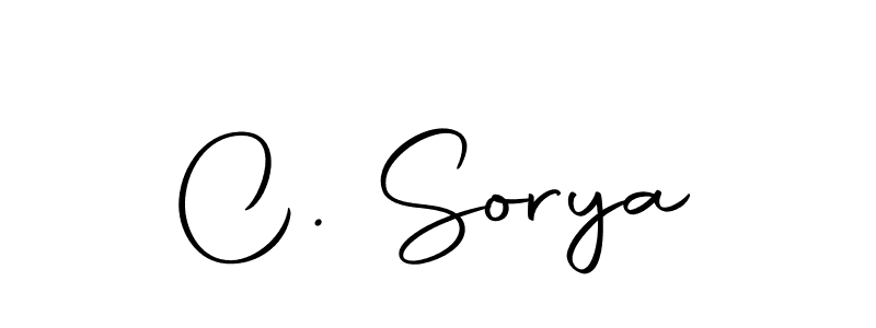 Use a signature maker to create a handwritten signature online. With this signature software, you can design (Autography-DOLnW) your own signature for name C. Sorya. C. Sorya signature style 10 images and pictures png