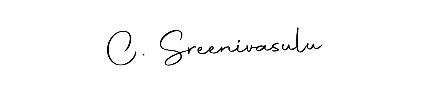 Design your own signature with our free online signature maker. With this signature software, you can create a handwritten (Autography-DOLnW) signature for name C. Sreenivasulu. C. Sreenivasulu signature style 10 images and pictures png