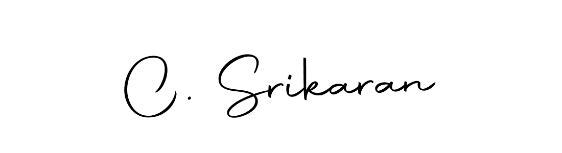 The best way (Autography-DOLnW) to make a short signature is to pick only two or three words in your name. The name C. Srikaran include a total of six letters. For converting this name. C. Srikaran signature style 10 images and pictures png