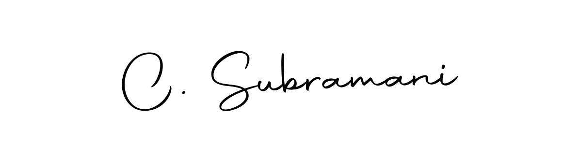 if you are searching for the best signature style for your name C. Subramani. so please give up your signature search. here we have designed multiple signature styles  using Autography-DOLnW. C. Subramani signature style 10 images and pictures png