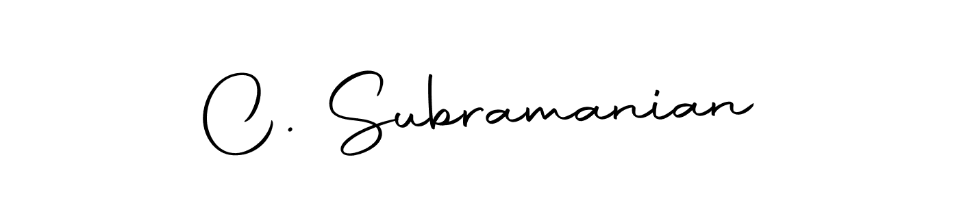 Create a beautiful signature design for name C. Subramanian. With this signature (Autography-DOLnW) fonts, you can make a handwritten signature for free. C. Subramanian signature style 10 images and pictures png