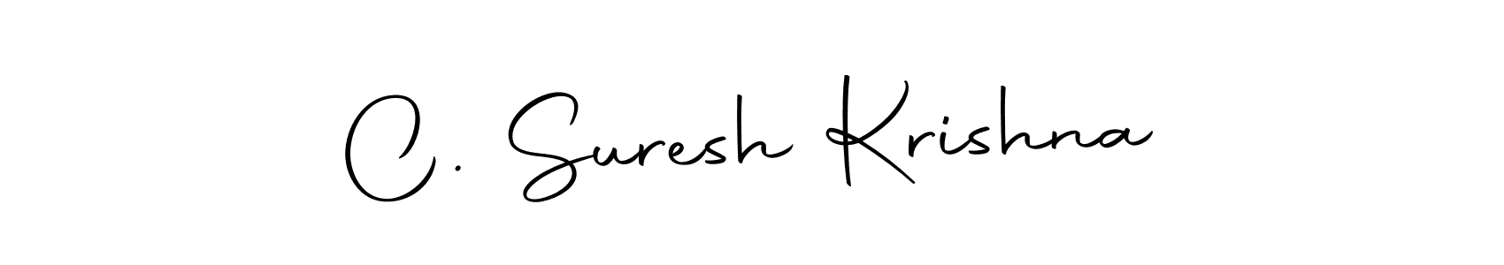 Use a signature maker to create a handwritten signature online. With this signature software, you can design (Autography-DOLnW) your own signature for name C. Suresh Krishna. C. Suresh Krishna signature style 10 images and pictures png