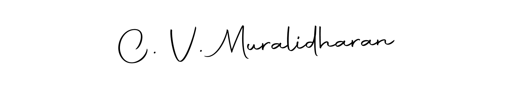 if you are searching for the best signature style for your name C. V. Muralidharan. so please give up your signature search. here we have designed multiple signature styles  using Autography-DOLnW. C. V. Muralidharan signature style 10 images and pictures png