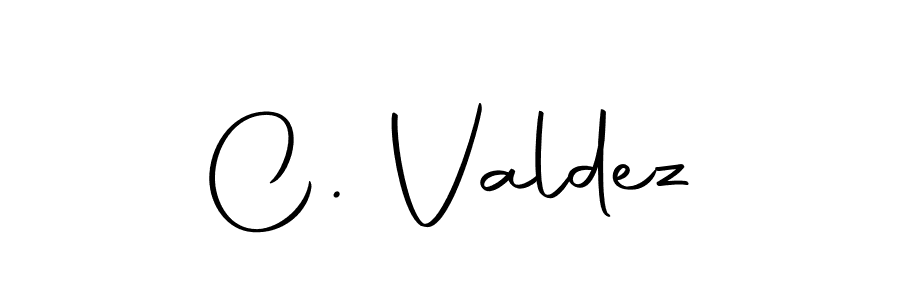 How to make C. Valdez name signature. Use Autography-DOLnW style for creating short signs online. This is the latest handwritten sign. C. Valdez signature style 10 images and pictures png