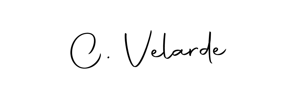 How to make C. Velarde signature? Autography-DOLnW is a professional autograph style. Create handwritten signature for C. Velarde name. C. Velarde signature style 10 images and pictures png