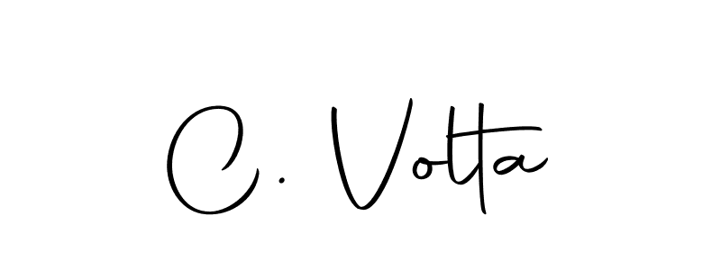 Make a beautiful signature design for name C. Volta. With this signature (Autography-DOLnW) style, you can create a handwritten signature for free. C. Volta signature style 10 images and pictures png