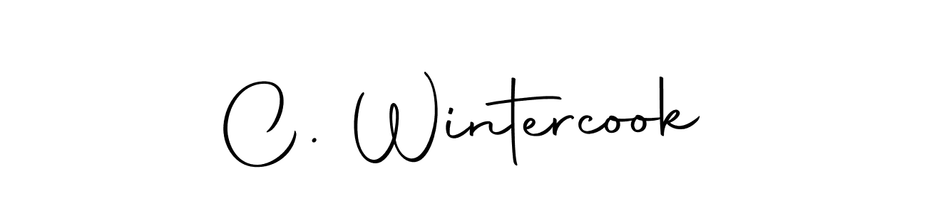 if you are searching for the best signature style for your name C. Wintercook. so please give up your signature search. here we have designed multiple signature styles  using Autography-DOLnW. C. Wintercook signature style 10 images and pictures png