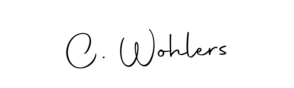 C. Wohlers stylish signature style. Best Handwritten Sign (Autography-DOLnW) for my name. Handwritten Signature Collection Ideas for my name C. Wohlers. C. Wohlers signature style 10 images and pictures png