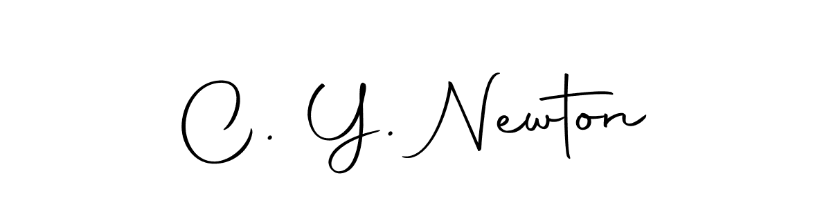The best way (Autography-DOLnW) to make a short signature is to pick only two or three words in your name. The name C. Y. Newton include a total of six letters. For converting this name. C. Y. Newton signature style 10 images and pictures png