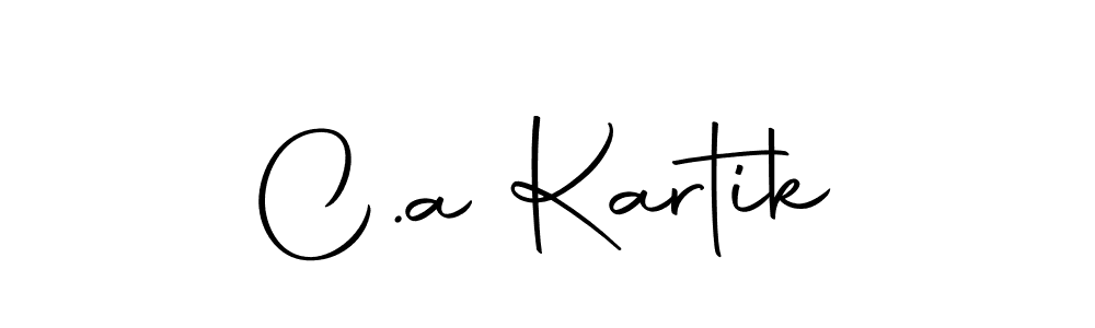 Make a beautiful signature design for name C.a Kartik. Use this online signature maker to create a handwritten signature for free. C.a Kartik signature style 10 images and pictures png