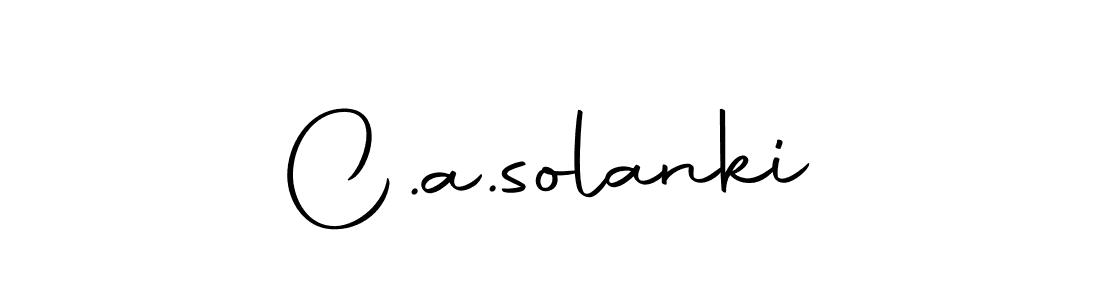Use a signature maker to create a handwritten signature online. With this signature software, you can design (Autography-DOLnW) your own signature for name C.a.solanki. C.a.solanki signature style 10 images and pictures png