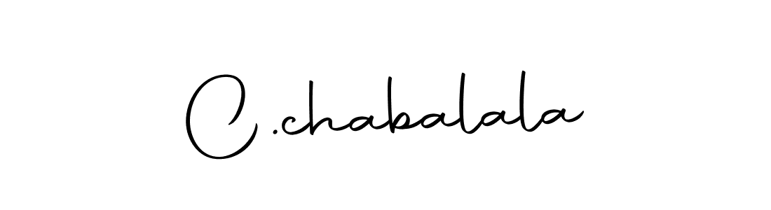 Create a beautiful signature design for name C.chabalala. With this signature (Autography-DOLnW) fonts, you can make a handwritten signature for free. C.chabalala signature style 10 images and pictures png