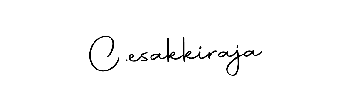 The best way (Autography-DOLnW) to make a short signature is to pick only two or three words in your name. The name C.esakkiraja include a total of six letters. For converting this name. C.esakkiraja signature style 10 images and pictures png