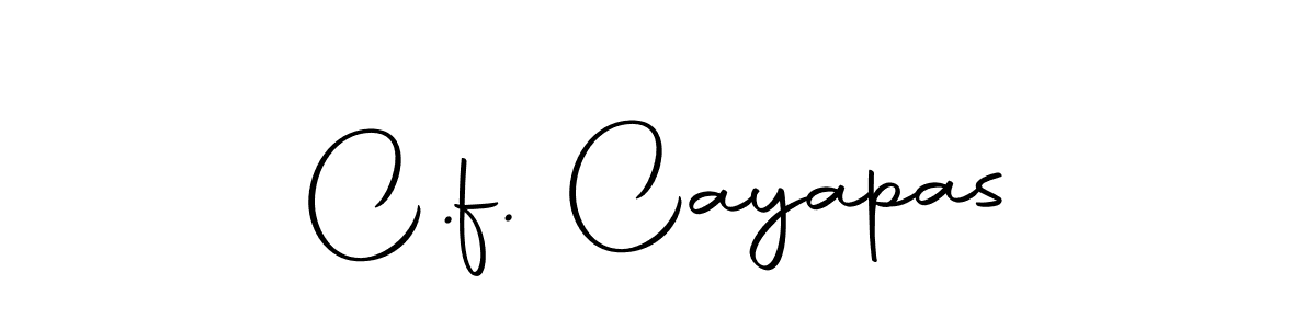 The best way (Autography-DOLnW) to make a short signature is to pick only two or three words in your name. The name C.f. Cayapas include a total of six letters. For converting this name. C.f. Cayapas signature style 10 images and pictures png