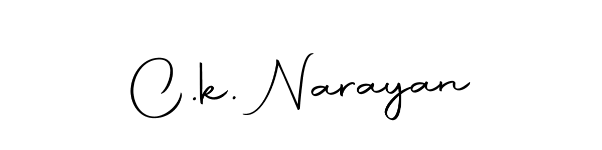 You should practise on your own different ways (Autography-DOLnW) to write your name (C.k. Narayan) in signature. don't let someone else do it for you. C.k. Narayan signature style 10 images and pictures png