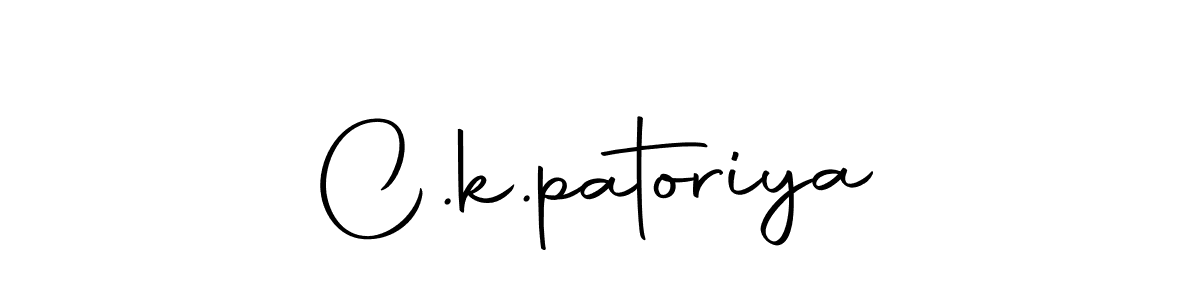 You can use this online signature creator to create a handwritten signature for the name C.k.patoriya. This is the best online autograph maker. C.k.patoriya signature style 10 images and pictures png