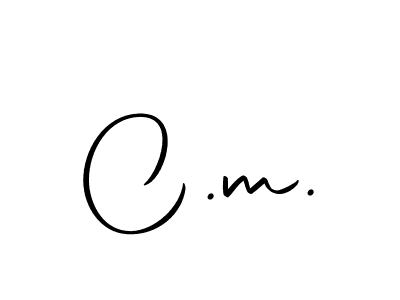 You should practise on your own different ways (Autography-DOLnW) to write your name (C.m.) in signature. don't let someone else do it for you. C.m. signature style 10 images and pictures png