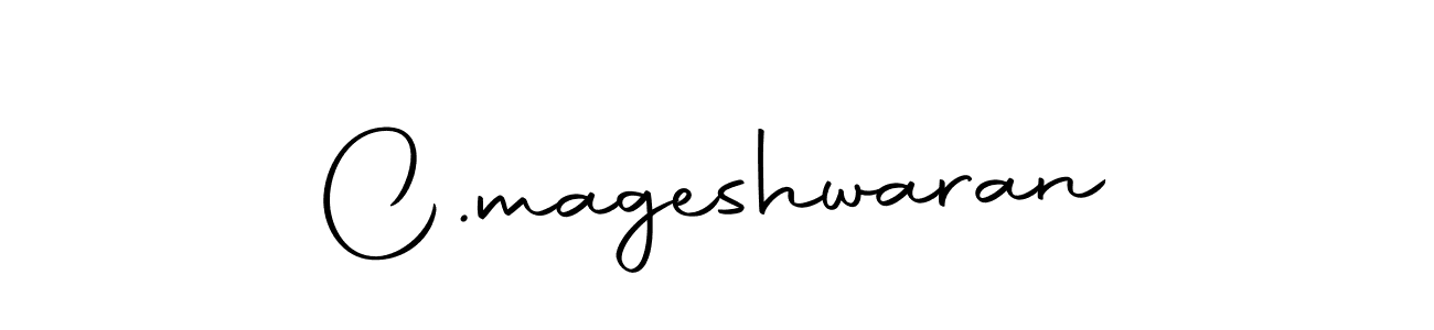 This is the best signature style for the C.mageshwaran name. Also you like these signature font (Autography-DOLnW). Mix name signature. C.mageshwaran signature style 10 images and pictures png