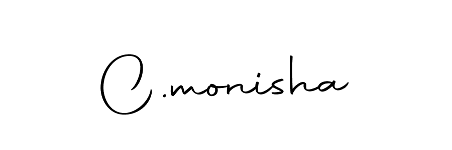 The best way (Autography-DOLnW) to make a short signature is to pick only two or three words in your name. The name C.monisha include a total of six letters. For converting this name. C.monisha signature style 10 images and pictures png