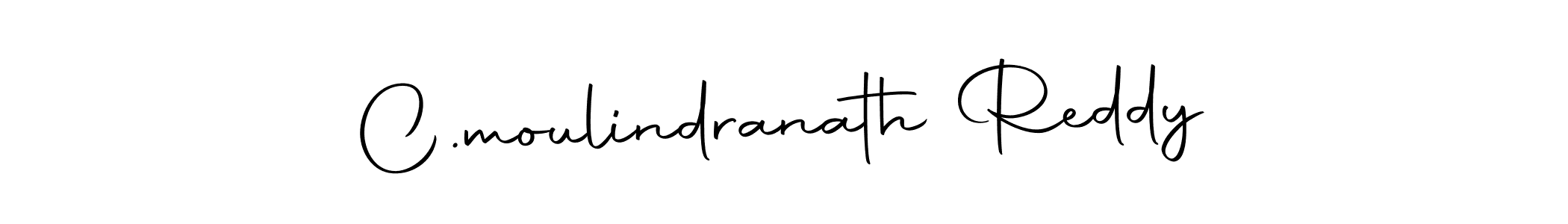 Make a beautiful signature design for name C.moulindranath Reddy. With this signature (Autography-DOLnW) style, you can create a handwritten signature for free. C.moulindranath Reddy signature style 10 images and pictures png