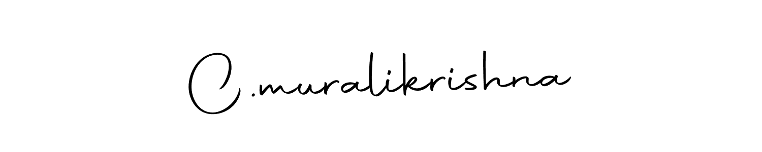 Create a beautiful signature design for name C.muralikrishna. With this signature (Autography-DOLnW) fonts, you can make a handwritten signature for free. C.muralikrishna signature style 10 images and pictures png