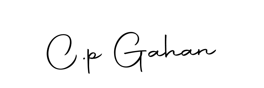 How to make C.p Gahan name signature. Use Autography-DOLnW style for creating short signs online. This is the latest handwritten sign. C.p Gahan signature style 10 images and pictures png