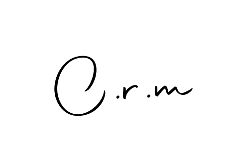 You should practise on your own different ways (Autography-DOLnW) to write your name (C.r.m) in signature. don't let someone else do it for you. C.r.m signature style 10 images and pictures png