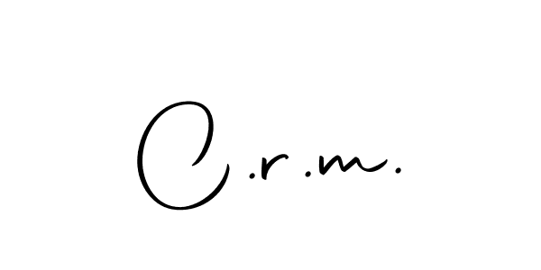 Design your own signature with our free online signature maker. With this signature software, you can create a handwritten (Autography-DOLnW) signature for name C.r.m.. C.r.m. signature style 10 images and pictures png