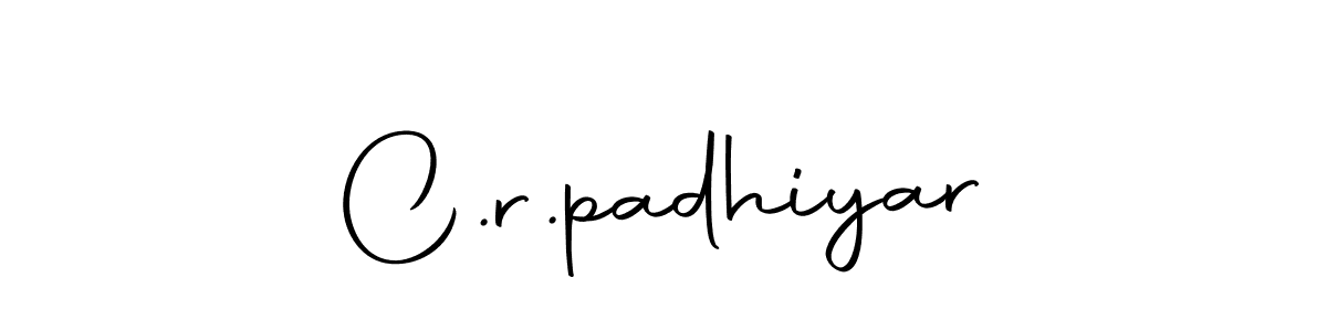 Make a beautiful signature design for name C.r.padhiyar. Use this online signature maker to create a handwritten signature for free. C.r.padhiyar signature style 10 images and pictures png