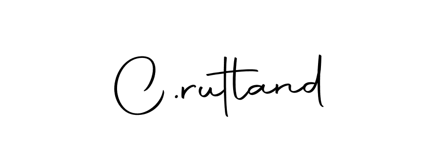 You should practise on your own different ways (Autography-DOLnW) to write your name (C.rutland) in signature. don't let someone else do it for you. C.rutland signature style 10 images and pictures png