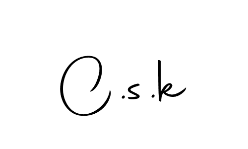 You should practise on your own different ways (Autography-DOLnW) to write your name (C.s.k) in signature. don't let someone else do it for you. C.s.k signature style 10 images and pictures png