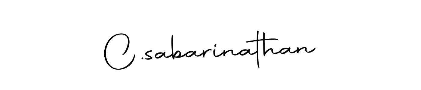 Design your own signature with our free online signature maker. With this signature software, you can create a handwritten (Autography-DOLnW) signature for name C.sabarinathan. C.sabarinathan signature style 10 images and pictures png