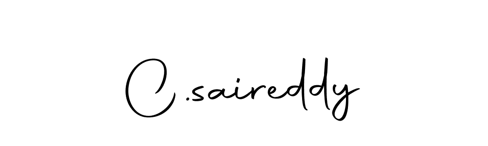 The best way (Autography-DOLnW) to make a short signature is to pick only two or three words in your name. The name C.saireddy include a total of six letters. For converting this name. C.saireddy signature style 10 images and pictures png