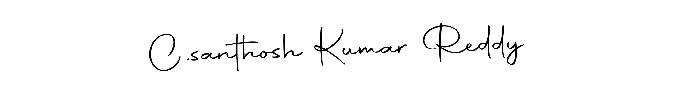 Design your own signature with our free online signature maker. With this signature software, you can create a handwritten (Autography-DOLnW) signature for name C.santhosh Kumar Reddy. C.santhosh Kumar Reddy signature style 10 images and pictures png