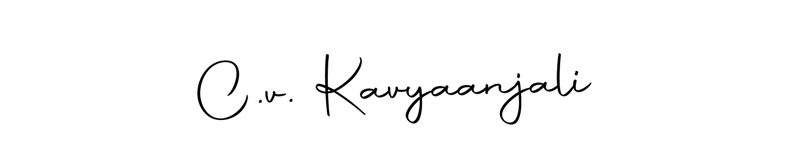 It looks lik you need a new signature style for name C.v. Kavyaanjali. Design unique handwritten (Autography-DOLnW) signature with our free signature maker in just a few clicks. C.v. Kavyaanjali signature style 10 images and pictures png