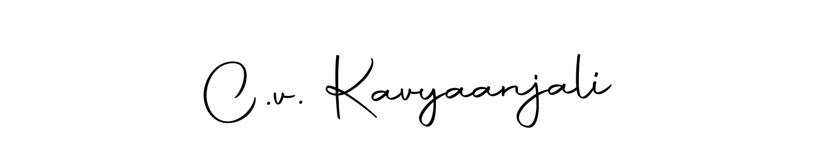 Best and Professional Signature Style for C.v. Kavyaanjali. Autography-DOLnW Best Signature Style Collection. C.v. Kavyaanjali signature style 10 images and pictures png