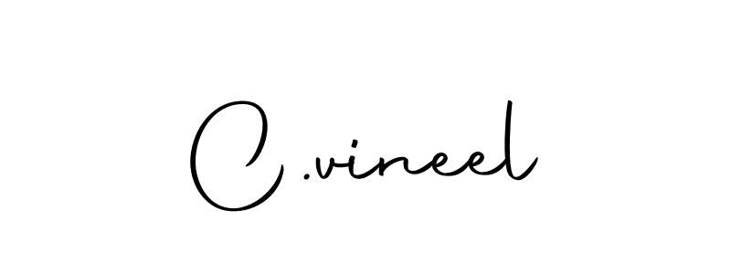 The best way (Autography-DOLnW) to make a short signature is to pick only two or three words in your name. The name C.vineel include a total of six letters. For converting this name. C.vineel signature style 10 images and pictures png