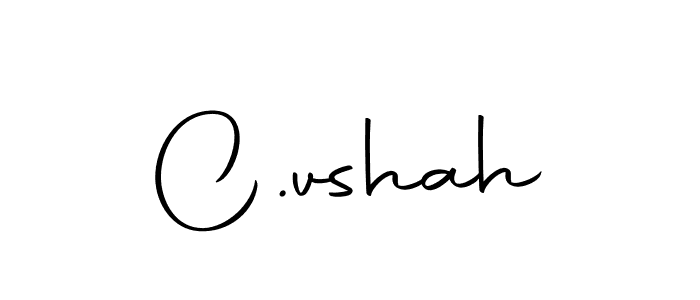 You should practise on your own different ways (Autography-DOLnW) to write your name (C.vshah) in signature. don't let someone else do it for you. C.vshah signature style 10 images and pictures png