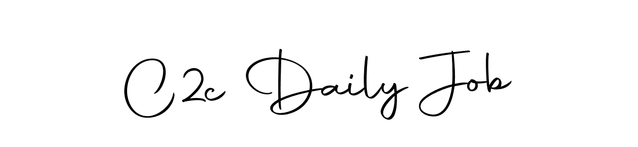 Make a beautiful signature design for name C2c Daily Job. Use this online signature maker to create a handwritten signature for free. C2c Daily Job signature style 10 images and pictures png