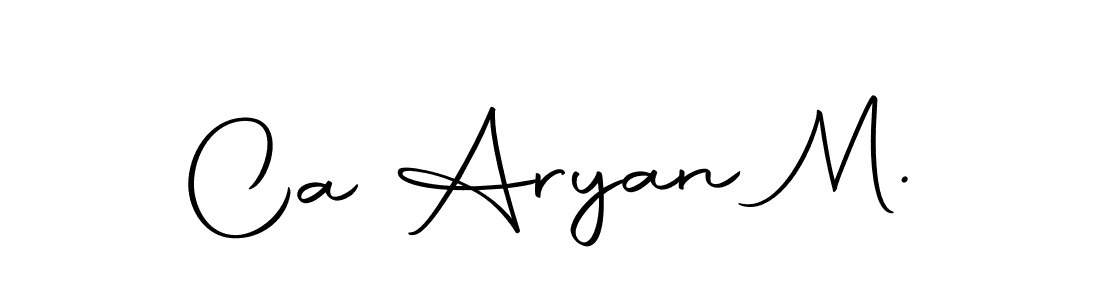 Ca Aryan M. stylish signature style. Best Handwritten Sign (Autography-DOLnW) for my name. Handwritten Signature Collection Ideas for my name Ca Aryan M.. Ca Aryan M. signature style 10 images and pictures png