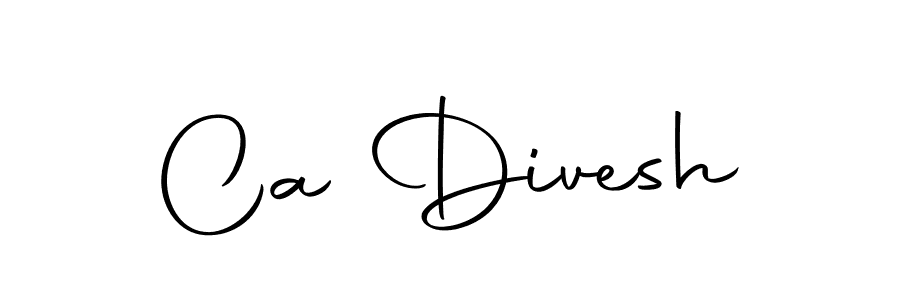 Create a beautiful signature design for name Ca Divesh. With this signature (Autography-DOLnW) fonts, you can make a handwritten signature for free. Ca Divesh signature style 10 images and pictures png
