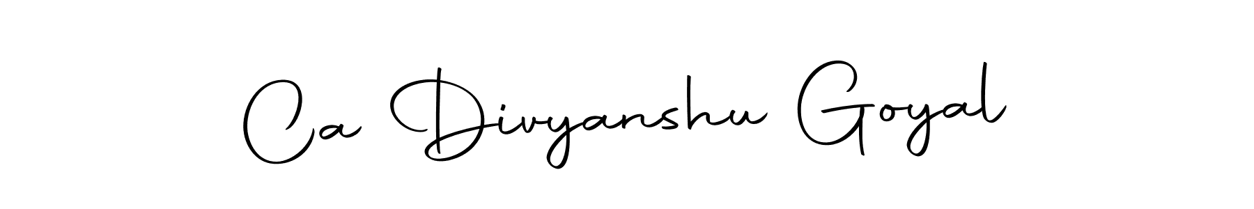 Make a beautiful signature design for name Ca Divyanshu Goyal. With this signature (Autography-DOLnW) style, you can create a handwritten signature for free. Ca Divyanshu Goyal signature style 10 images and pictures png