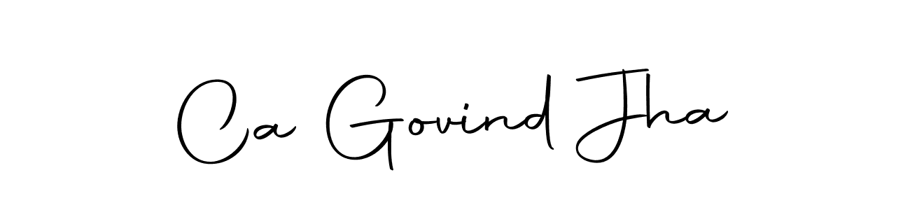 Make a beautiful signature design for name Ca Govind Jha. Use this online signature maker to create a handwritten signature for free. Ca Govind Jha signature style 10 images and pictures png