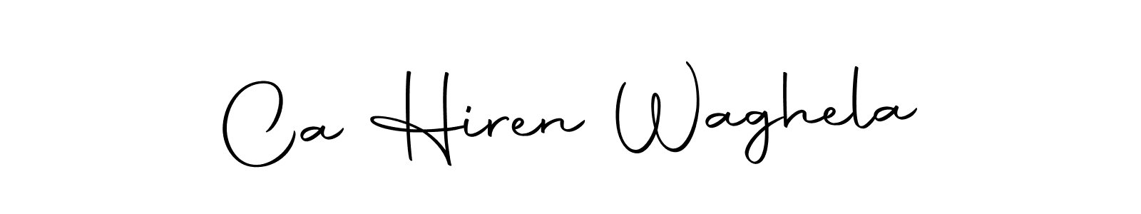 You should practise on your own different ways (Autography-DOLnW) to write your name (Ca Hiren Waghela) in signature. don't let someone else do it for you. Ca Hiren Waghela signature style 10 images and pictures png