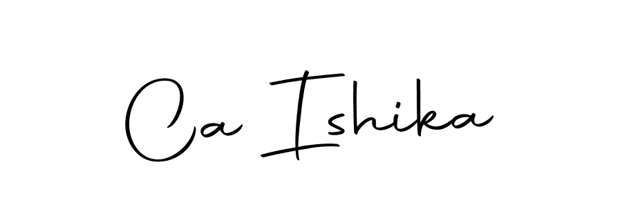 Similarly Autography-DOLnW is the best handwritten signature design. Signature creator online .You can use it as an online autograph creator for name Ca Ishika. Ca Ishika signature style 10 images and pictures png