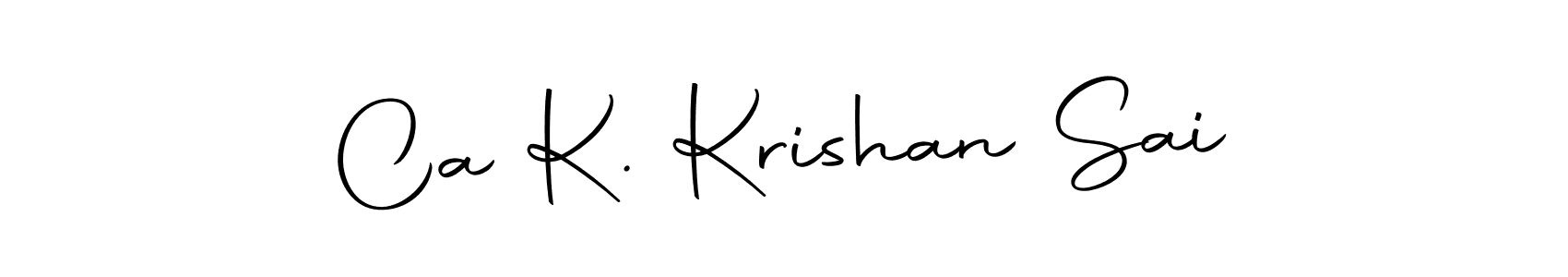 Also You can easily find your signature by using the search form. We will create Ca K. Krishan Sai name handwritten signature images for you free of cost using Autography-DOLnW sign style. Ca K. Krishan Sai signature style 10 images and pictures png