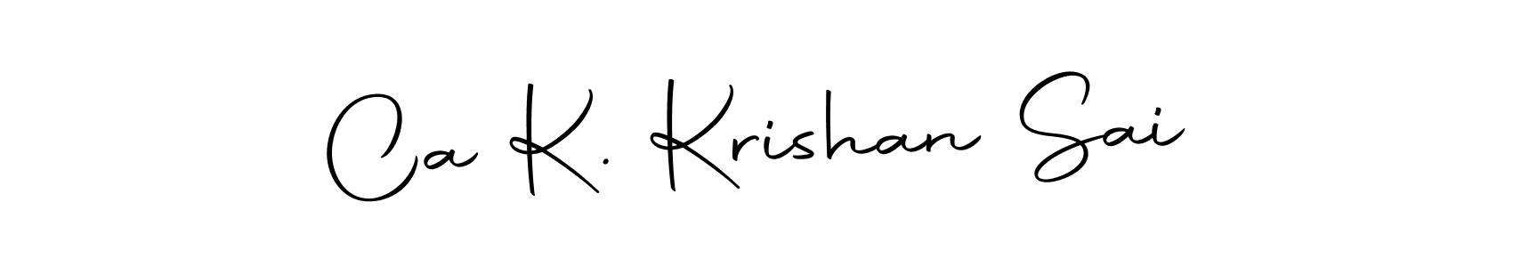 Similarly Autography-DOLnW is the best handwritten signature design. Signature creator online .You can use it as an online autograph creator for name Ca K. Krishan Sai. Ca K. Krishan Sai signature style 10 images and pictures png