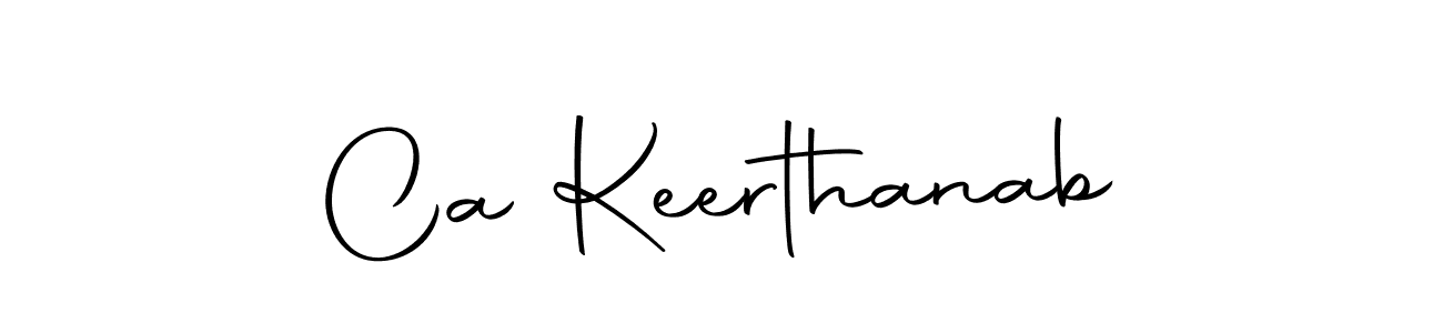 Make a beautiful signature design for name Ca Keerthanab. Use this online signature maker to create a handwritten signature for free. Ca Keerthanab signature style 10 images and pictures png